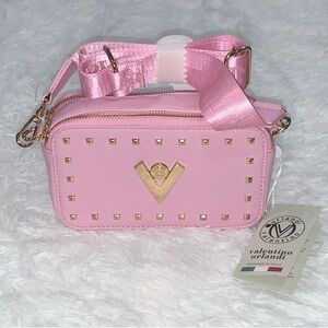 NWT Valentino Orlandi Baby Pink Camera Bag